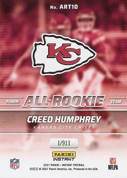 2021 Panini Instant All-Rookie Team #ART10 Creed Humphrey Back