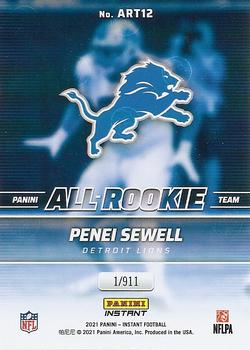 2021 Panini Instant All-Rookie Team #ART12 Penei Sewell Back