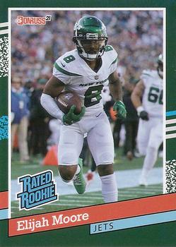 2021 Panini Instant Rated Rookie Retro #BW14 Elijah Moore Front