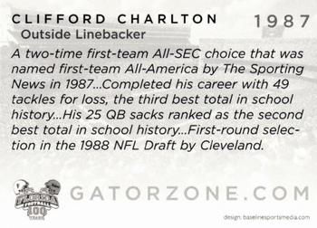 2006 Florida Gators All-Americans #NNO Clifford Charlton Back