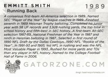 2006 Florida Gators All-Americans #NNO Emmitt Smith Back