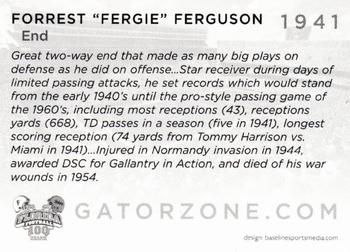 2006 Florida Gators All-Americans #NNO Fergie Ferguson Back
