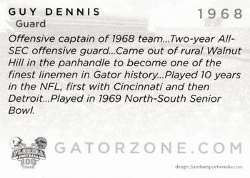 2006 Florida Gators All-Americans #NNO Guy Dennis Back