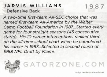 2006 Florida Gators All-Americans #NNO Jarvis Williams Back