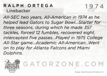 2006 Florida Gators All-Americans #NNO Ralph Ortega Back