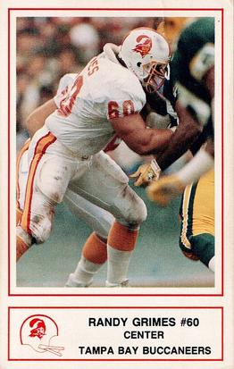 1989 Tampa Bay Buccaneers Police #3 Randy Grimes Front