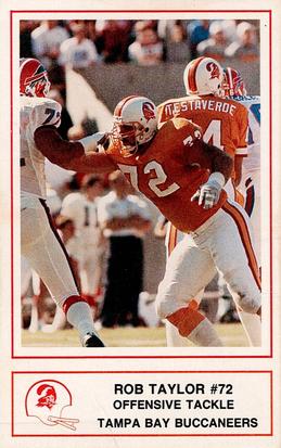 1989 Tampa Bay Buccaneers Police #10 Rob Taylor Front