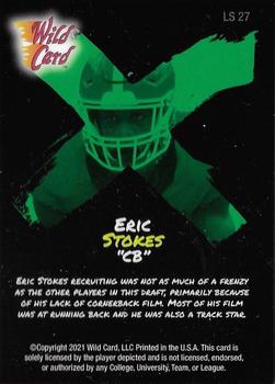 2021 Wild Card Alumination - Light Show Red Chase Green #LS-27 Eric Stokes Back
