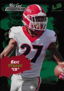 2021 Wild Card Alumination - Light Show Red Chase Green #LS-27 Eric Stokes Front
