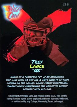 2021 Wild Card Alumination - Light Show Red Chase Red #LS-6 Trey Lance Back