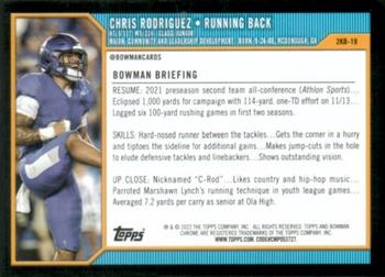 2021-22 Bowman University - 2000 Bowman #2KB-19 Chris Rodriguez Back