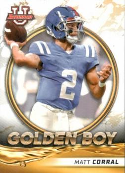 2021-22 Bowman University - Golden Boy #GB-4 Matt Corral Front