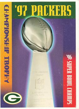1997 Green Bay Packers Police - Copps Food Center and Manitowoc Police Department #1 Super Bowl XXXI Trophy Front