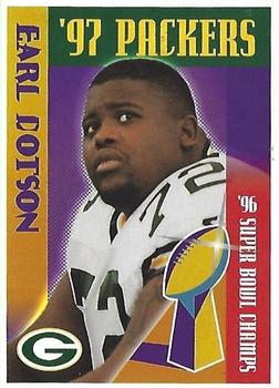 1997 Green Bay Packers Police - Copps Food Center and Manitowoc Police Department #12 Earl Dotson Front