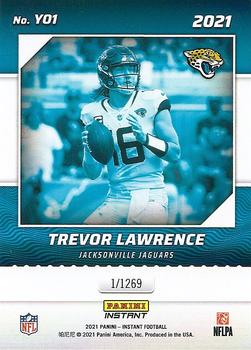 2021 Panini Instant Year One #YO1 Trevor Lawrence Back