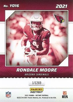 2021 Panini Instant Year One #YO16 Rondale Moore Back