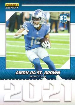 2021 Panini Instant Year One #YO29 Amon-Ra St. Brown Front