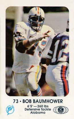 1981 Miami Dolphins Police #13 Bob Baumhower Front