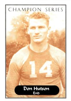 2001 Green Bay Packers 1936 Champion Series #3 Don Hutson Front