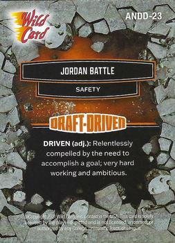 2021 Wild Card Alumination NIL - Draft-Driven Orange #ANDD-23 Jordan Battle Back