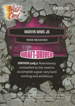 2021 Wild Card Alumination NIL - Draft-Driven Pink #ANDD-39 Marvin Mims Jr. Back