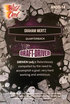 2021 Wild Card Alumination NIL - Draft-Driven Purple #ANDD-14 Graham Mertz Back