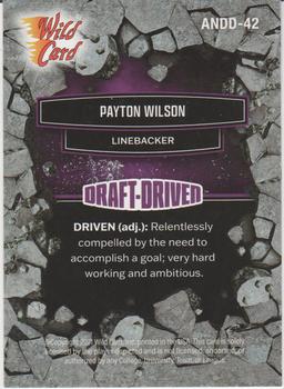 2021 Wild Card Alumination NIL - Draft-Driven Purple #ANDD-42 Payton Wilson Back