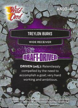 2021 Wild Card Alumination NIL - Draft-Driven Purple #ANDD-46 Treylon Burks Back