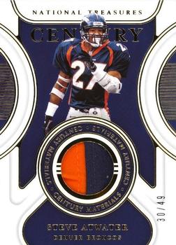2021 Panini National Treasures - Century Materials Gold #CM-STA Steve Atwater Front