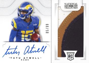 2021 Panini National Treasures - Crossover Rookie Patch Autographs #CRS-TA Tutu Atwell Front