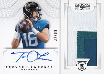 2021 Panini National Treasures - Crossover Rookie Patch Autographs #CRS-TL Trevor Lawrence Front
