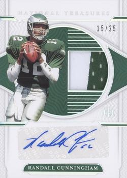 2021 Panini National Treasures - Material Signatures Holo Silver #MS-RC Randall Cunningham Front
