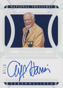 2021 Panini National Treasures - Personalized Treasures Holo Silver #PT-CH Cliff Harris Front