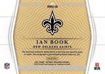 2021 Panini National Treasures - Rookie Material Signatures RPS #RMS-IB Ian Book Back