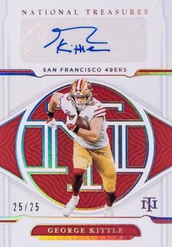 2021 Panini National Treasures - Signatures Holo Silver #S-GK George Kittle Front