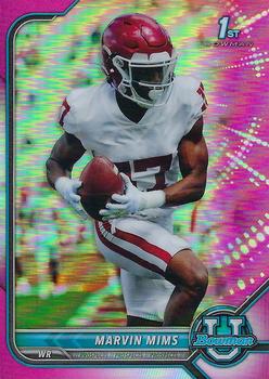 2021-22 Bowman University - Chrome Pink #17 Marvin Mims Front