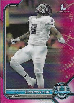 2021-22 Bowman University - Chrome Pink #68 DeMarvin Leal Front