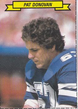 1983 Topps Stickers - NFL All-Pro Box Cards #NNO Pat Donovan Front
