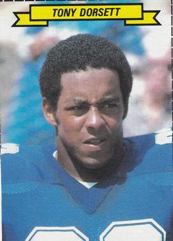 1983 Topps Stickers - NFL All-Pro Box Cards #NNO Tony Dorsett Front