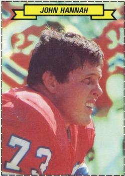 1983 Topps Stickers - NFL All-Pro Box Cards #NNO John Hannah Front