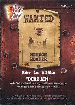 2021 Wild Card Alumination NIL - Dead Aim Gold Foil Lettering / Red #ANDA-14 Hendon Hooker Back