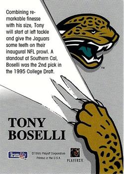 1995 Playoff Absolute - Expansion Team 1st Draft Picks #NNO Tony Boselli Back