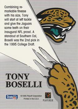 1995 Playoff Absolute - Expansion Team 1st Draft Picks #NNO Tony Boselli Back