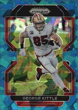 2021 Panini Prizm - Blue Ice #54 George Kittle Front