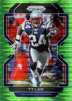 2021 Panini Prizm - Neon Green Pulsar #103 Ty Law Front