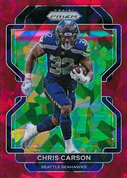 2021 Panini Prizm - Red Ice #46 Chris Carson Front