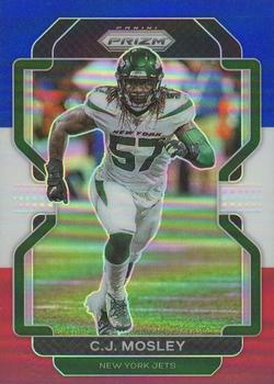 2021 Panini Prizm - Red White and Blue #90 C.J. Mosley Front