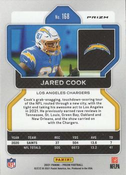 2021 Panini Prizm - Red White and Blue #168 Jared Cook Back