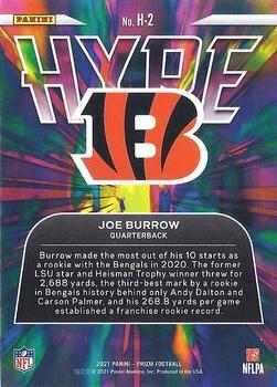 2021 Panini Prizm - Hype #H-2 Joe Burrow Back