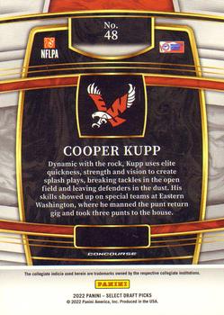 2022 Panini Select Draft Picks #48 Cooper Kupp Back